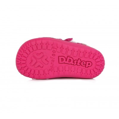 D.D. step barefoot dievčenská detská celokožená obuv S070-927A Pink